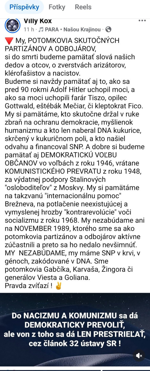 Ked kolaboranti oslavuju SNP